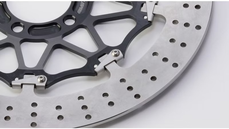 Disc, 320x4.0mm, 6 Bolt, Moto Guzzi Stelvio, Front, Floating, Black Carrier - 08200304