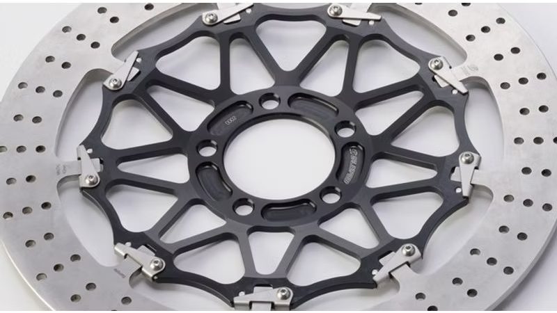 Disc, 320x4.0mm, 6 Bolt, Moto Guzzi Stelvio, Front, Floating, Black Carrier - 08200304